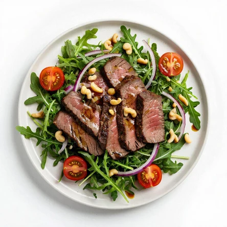Салат из руколы с ростбифом