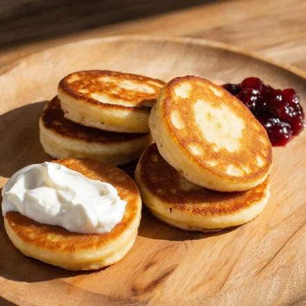 Сырники со сметаной